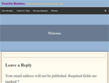 Tablet Screenshot of knucklebashers.com